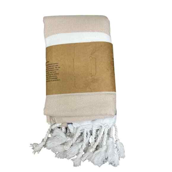 NEW The Longest Thread Turkish Organic Oversized Bath Towel Sheet 37”x64” - Picture 2 of 3